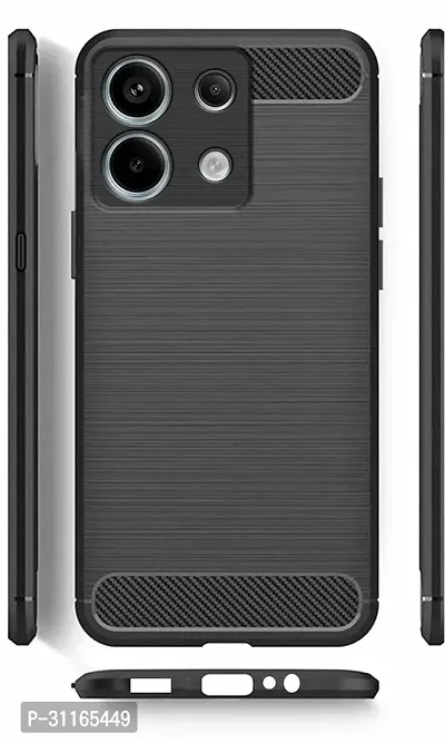 Classy Grip Case Rubber Back Cover For Poco X6 5GBlack-thumb0