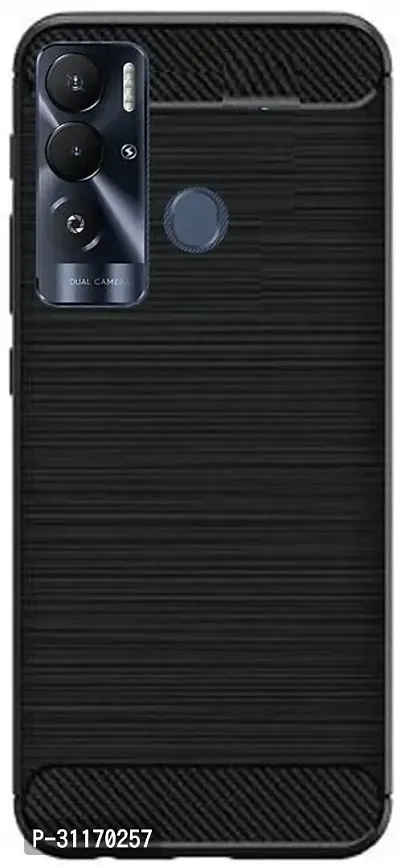 Classy Grip Case Rubber Back Cover For Tecno Pova Le6 , Pova NeoBlack-thumb2