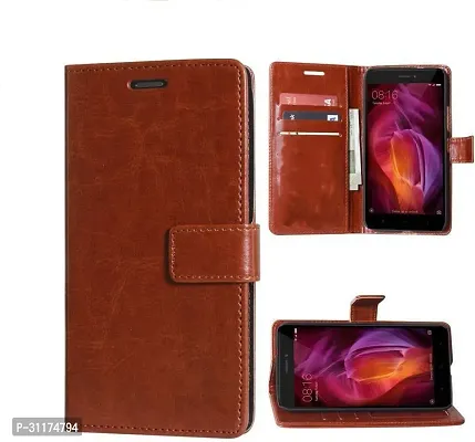 Classy Grip Case Artificial Leather,Plastic Flip Cover For Asus Zenfone Max Pro M1 (6 Inch)Executive Brown-thumb0