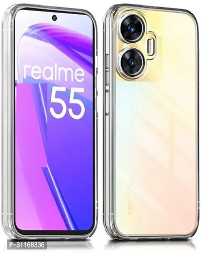 Classy Flexible Rubber Back Cover For Realme C55-thumb0