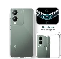 Coverblack Hybrid Tpu Rubber Back Cover For Vivo Y28 5GTransparent-thumb4