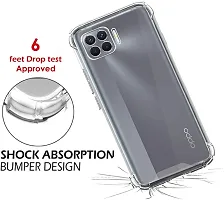 Coverblack Dual Protection Rubber Back Cover For Oppo F17Transparent Totu-thumb2