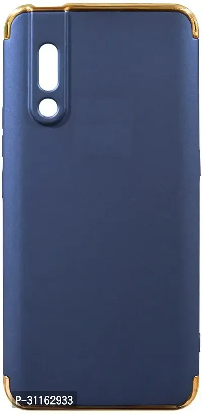 Coverblack Grip Case Plastic Back Cover For Vivo V15 ProNavy Blue-thumb0