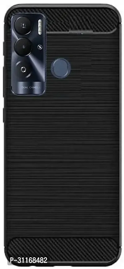 Classy Grip Case Rubber Back Cover For Tecno Pova Le6 , Pova NeoBlack-thumb2