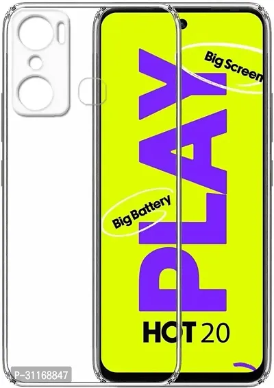 Classy Dual Protection Rubber Back Cover For Infinix Hot 20 Play