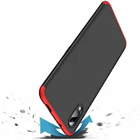 Coverblack Dual Protection Plastic Back Cover For Vivo 1804 , Vivo V11 ProRed-thumb3