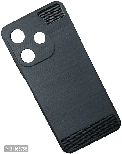 Classy Waterproof Rubber Back Cover For Tecno Ki5K , Spark 10CBlack-thumb0