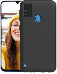 Coverblack Shock Proof Rubber Back Cover For Itel P651L , Vision2SBlack-thumb1