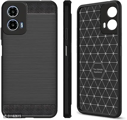 Coverblack Grip Case Silicon Back Cover For Motorola Moto G24 PowerGravity Black-thumb0