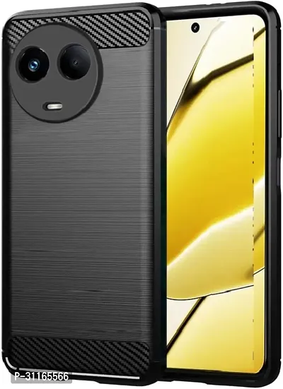 Classy Shock Proof Silicon Back Cover For Realme Rmx3782 , Realme_C67Black-thumb0