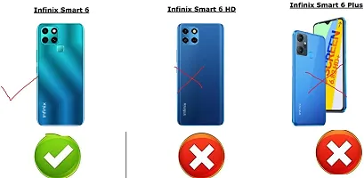 Classy Shock Proof Rubber Back Cover For Infinix Smart 6-thumb1