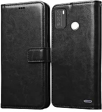 Coverblack Matte Finish Artificial Leather,Silicon Flip Cover For Micromax In 1BE7533Vintage Starry Black-thumb1