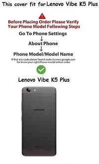 Classy Flexible Rubber Back Cover For Lenovo Vibe K5 Plus-thumb2