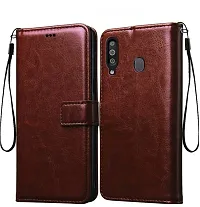 Coverblack Dual Protection Artificial Leather,Rubber Flip Cover For Lenovo K10Plus Pagw0015InVintage Cherry Brown-thumb1