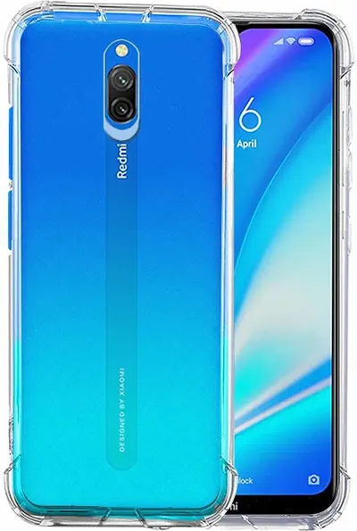 BAI AND KAKA?Perfect [Bumper] Fitting Hybrid Edge to Edge Side Protection Transparent Back Cover For Xaiomi MI 8A Pro (Transparent)