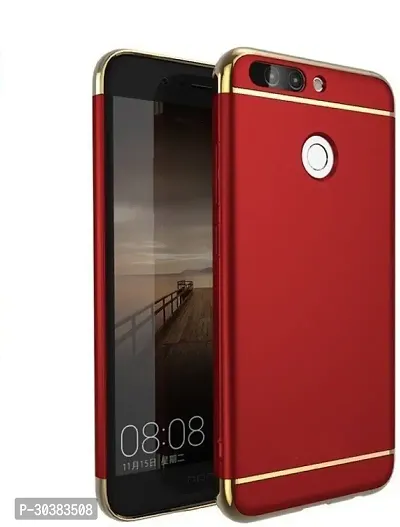 Coverblack Dual Protection Plastic Back Cover For Oppo F9Red