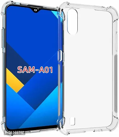 Classy Dual Protection Rubber Back Cover For Samsung Galaxy A01 2020 Edi-thumb2