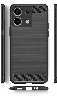 Classy Dual Protection Silicon Back Cover For Mi Redmi Note 13Pro 5G 2024Black-thumb1