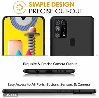 Coverblack Dual Protection Rubber Back Cover For Samsung Galaxy M30S , M21Black Tpu-thumb2