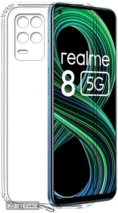 Classy Dual Protection Rubber Back Cover For Realme 8 5G-thumb0