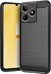 Classy Grip Case Silicon Back Cover For Realme Rmx3830 , Realme_C51Black-thumb1