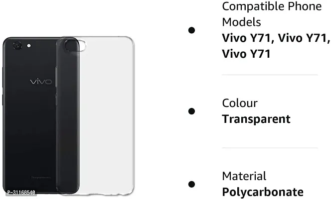 Classy Dual Protection Rubber Back Cover For Vivo Y71 , Vivo 1724 , Y71I-thumb3