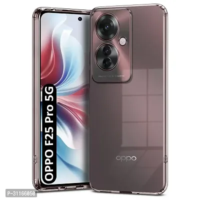 Classy Soft Rubber Silicone Clear Back Cover For Oppo F25 Pro 5G-thumb0