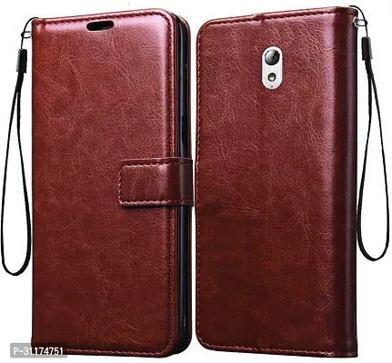 Classy Magnetic Case Artificial Leather Flip Cover For Lenovo Vibe P1MCherry Brown-thumb2