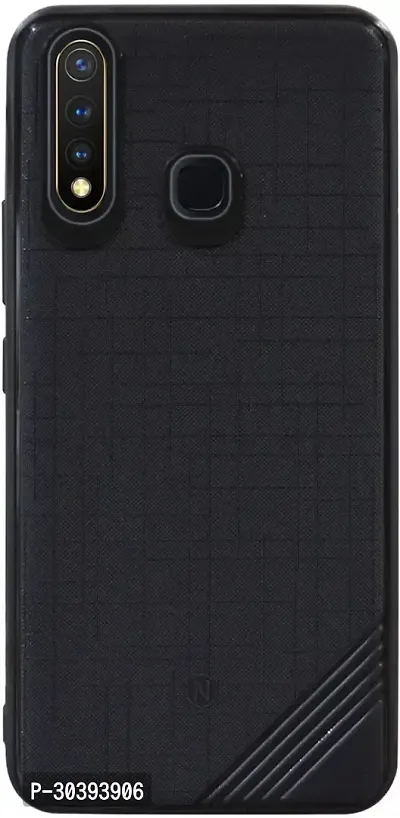 Coverblack Grip Case Rubber Back Cover For Vivo U10Black-thumb0