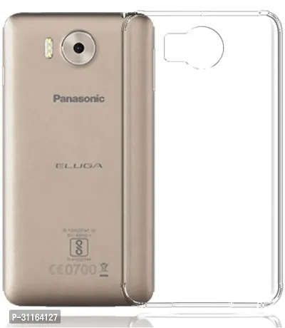 Coverblack Shock Proof Rubber Back Cover For Panasonic Eluga NoteTransparent-thumb0