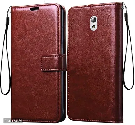 Classy Magnetic Case Artificial Leather Flip Cover For Lenovo Vibe P1MCherry Brown-thumb2