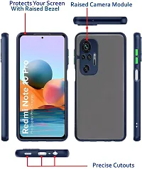 Classy Camera Bump Protector Polycarbonate Back Cover For Redmi Note 10 Pro MaxBlue-thumb2