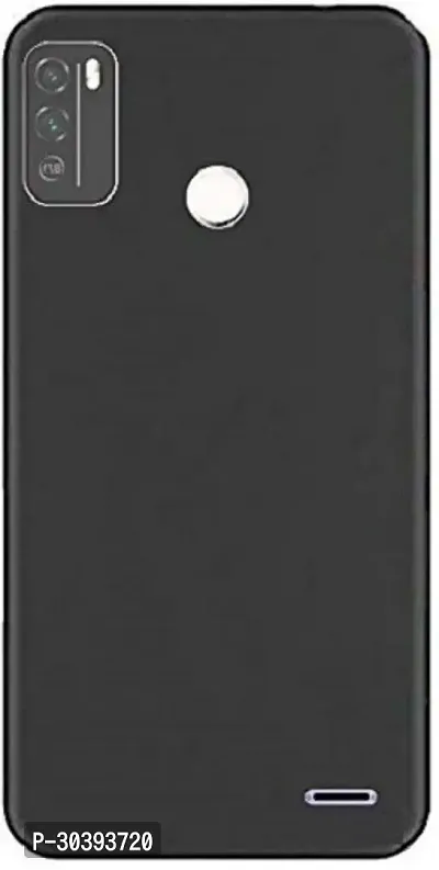 Coverblack Flexible Rubber Back Cover For Micromax In 1BBlack-thumb2