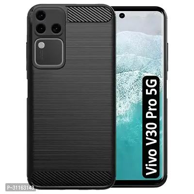 Coverblack Silicone Matte Rubber Hybrid Case Back Cover For Vivo V2319 , V30 Pro 5GBlack-thumb2