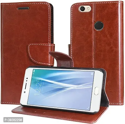 Coverblack Grip Case Artificial Leather,Rubber Flip Cover For Mi MaxVintage Brown-thumb2