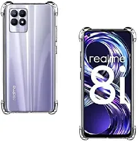 Classy Flexible Rubber Back Cover For Realme 8I-thumb1