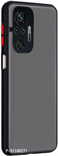 Classy Dual Protection Fiber Back Cover For Mi Redmi Note 10Pro MaxRich Black-thumb2