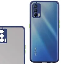 Classy Dual Protection Fiber Back Cover For Realme Rmx3092 , X7 5GNavy Blue-thumb3