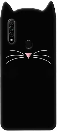 Coverblack Hybrid Tpu Silicon Back Cover For Oppo A31 , Oppo A8Dark Black-thumb1