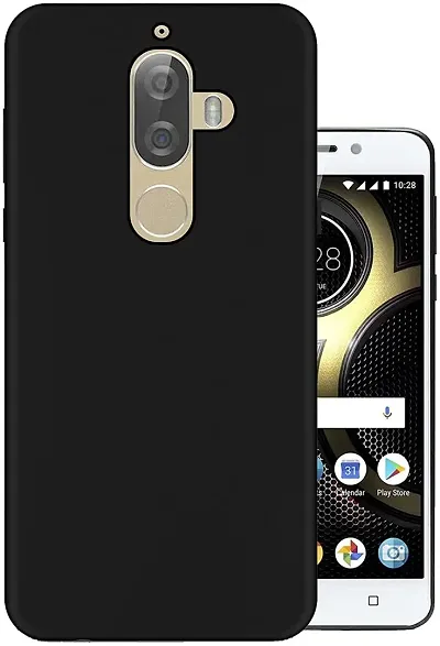 OO LALA JI Black Soft Silicone Case for Lenovo K8+