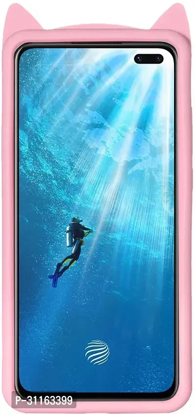 Coverblack Flexible Silicon Back Cover For Realme 7ProRmx2170Light Pink-thumb4