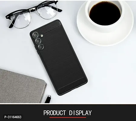 Classy Silicone Matte Rubber Hybrid Case Back Cover For Samsung A35 5G Sma356ElbBlack-thumb5