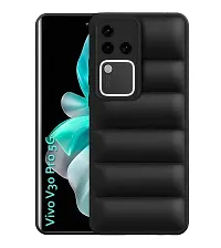 Coverblack Puff Case Soft Silicon Flexible Rubber Case Back Cover For Vivo V30 Pro 5GBlack-thumb1