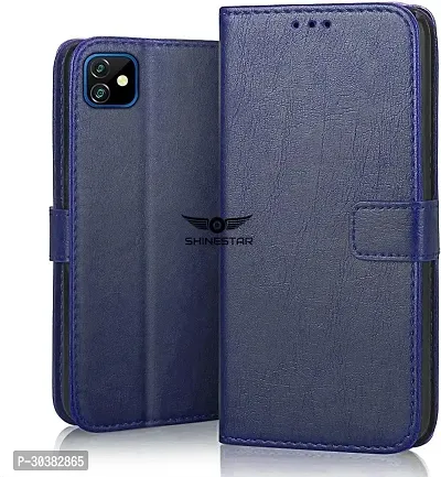 Coverblack Shock Proof Artificial Leather Back Cover For Gionee Max ProUltimate Blue-thumb0