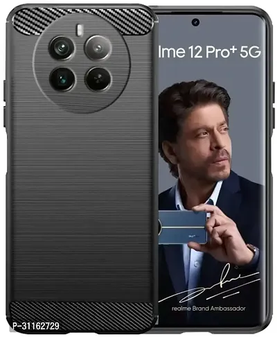 Coverblack Hybrid Tpu Silicon Back Cover For Realme 12Pro Rmx3842Gravity Black-thumb2