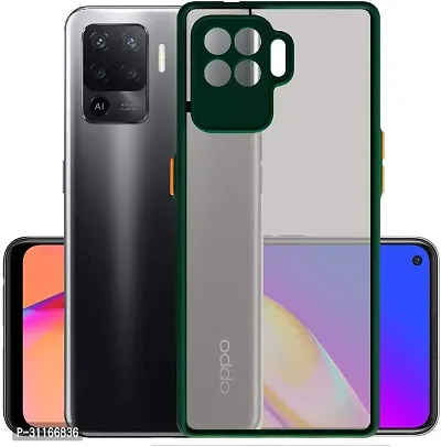 Classy Camera Bump Protector Polycarbonate Back Cover For Oppo F19 ProGreen-thumb0