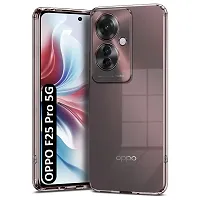 Coverblack Soft Rubber Back Cover For Oppo Cph2603 , F25 Pro 5GTransparent-thumb1