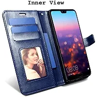 Coverblack Shock Proof Artificial Leather Back Cover For Gionee Max ProUltimate Blue-thumb4