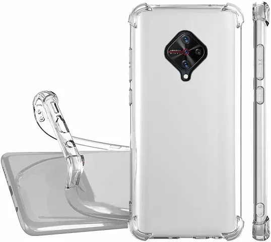 BAI AND KAKAPerfect Fitting Hybrid Edge to Edge Side Protection Back Cover For Vivo S1 Pro (Bumper Case, Transparent)