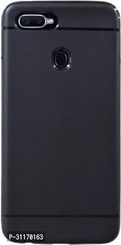 Classy Flexible Rubber Back Cover For Oppo Realme 2 Rmx1805Black-thumb0